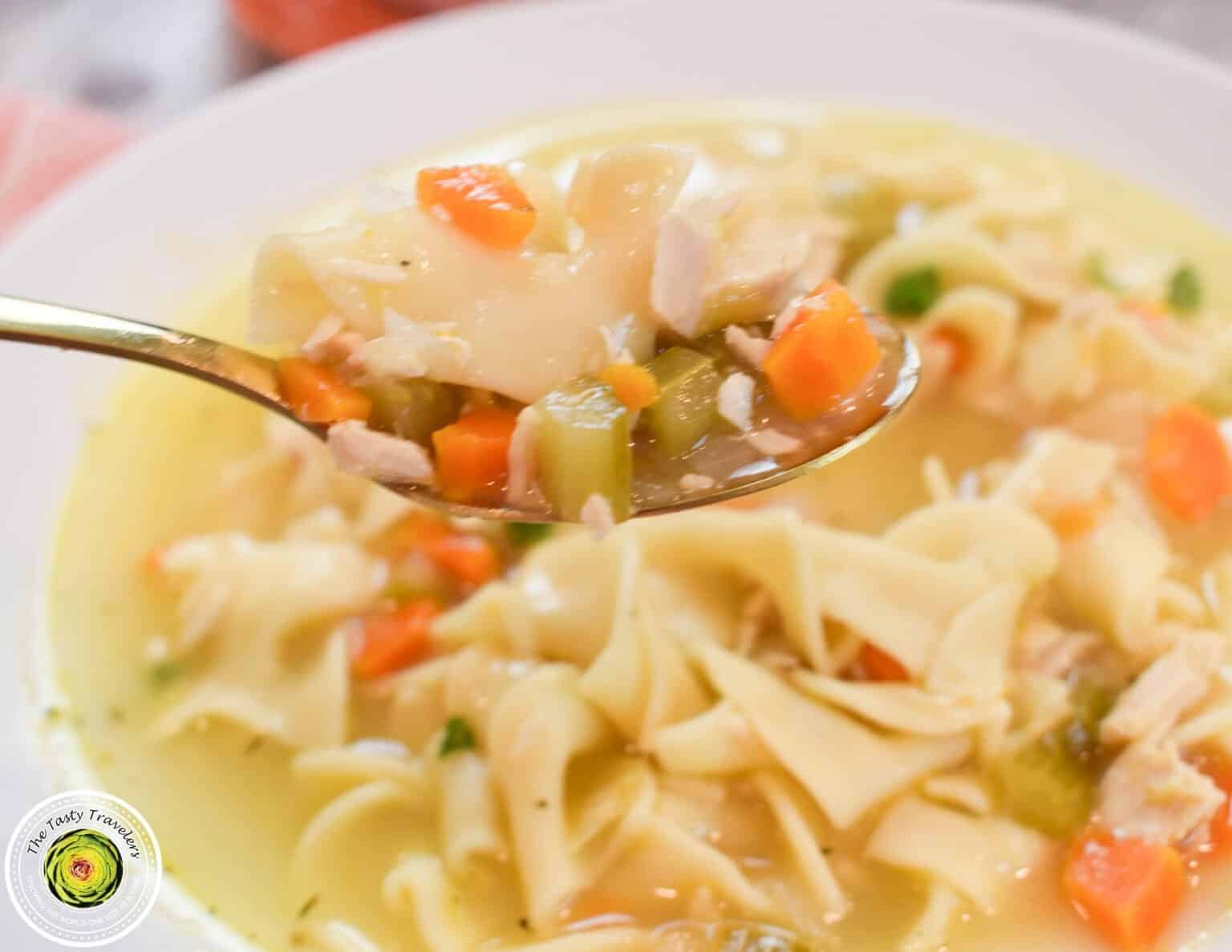 Pressure Cooked Chicken Noodle Soup